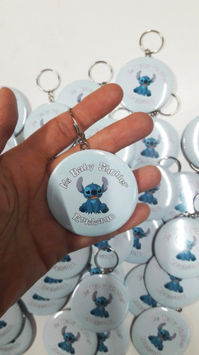 Llaveros Stich Personalizados Baby Shower 5.5cm Souvenirs