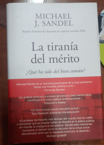 Libro La Tiranía Del Mérito Autor Michael J. Sandel