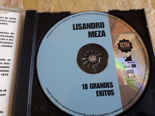 Lisandro Meza 18 Grandes Exitos Cd (Usado)