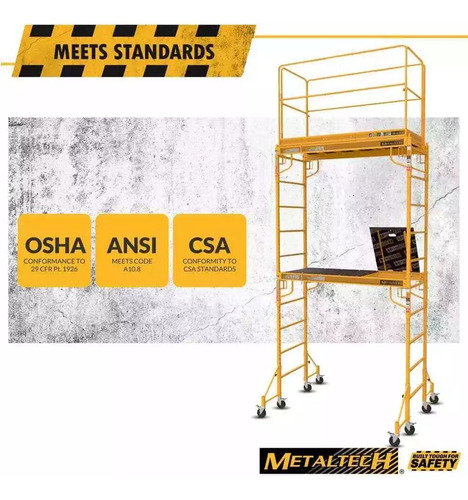 Plataforma De 2 Torres 450 Kg Altura 3.51 Metaltech