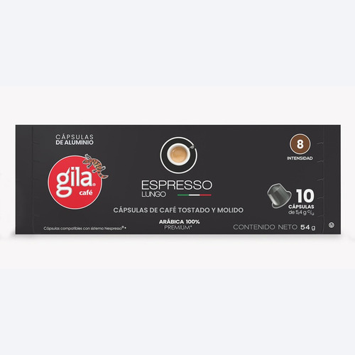 Cápsulas Café Gila Espresso 54g Kosher