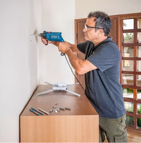 Imagen 2 de 5 de Taladro C Percusión Bosch Gsb 450 Re 10mm 450w Veloc Variab Coiro