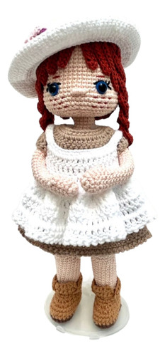 Hermosa Muñeca A Crochet Completamente Artesanal