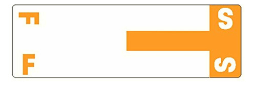 Smead Alphaz Ncc Etiqueta Codificada Por Color, A&n, Hoja De