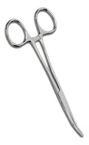 Pinza Kelly Teknosteel 14 Cm Curva Instrumental Médico