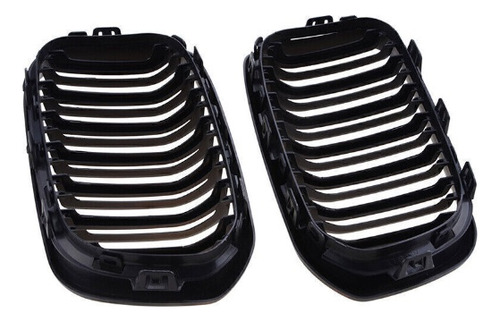 Parrilla De Doble Línea Negra Mate Para Bmw F20 120i 125i