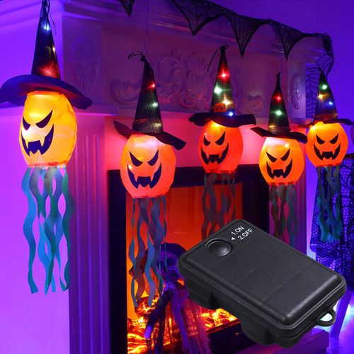 Cadena De Lámparas Para Colgar En Halloween Con Diseño De Ca