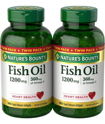 Omega 3 Importado 360 Softgels - Natural Bounty