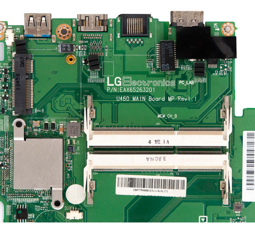 Imagem 3 de 3 de Placa Mãe Notebook U460 Eax65263201 LG I5 I5-3337u