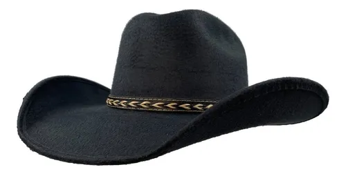 Sombrero Vaquero Negro para Mujer