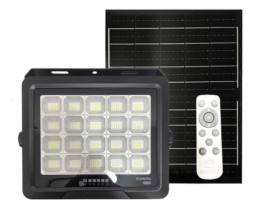 2 Piezas Reflector Led 250w Luminario Solar Exterior Control