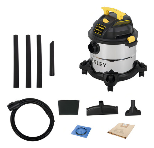 Aspiradora Stanley Inox. Seco/humedo 5 Gal 85 Cfm Sl18115 110v