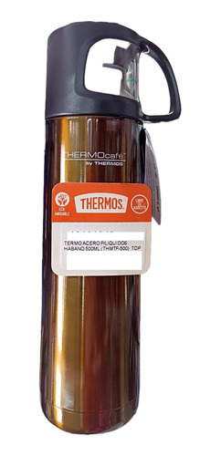 Termo 500ml Acero Thermos 8hrs Caliente Color Habano