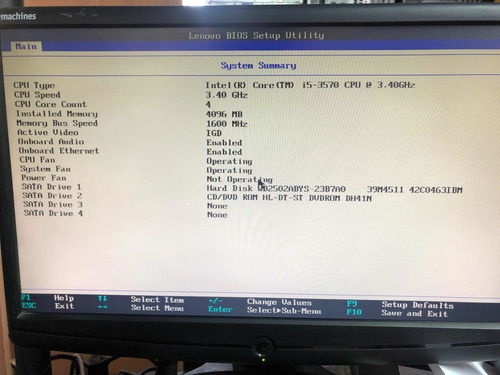 Cpu Lenovo Core I5 3ra Generación (Usado)
