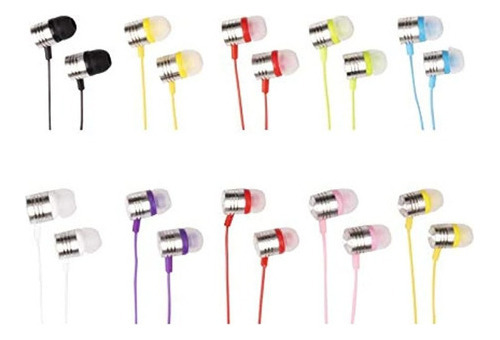 Auriculares A Granel Justjamz Jelly Matte | Paquete De 10 | Color Multi