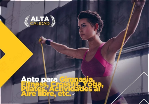 Imagen 8 de 10 de Kit Banda Elastica Fitness Resistencia 3 Rollos 30 Mts Tubo