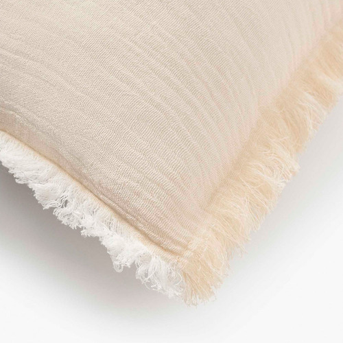 Funda Cojin Algodon Layer 30x60 Crudo Calma House