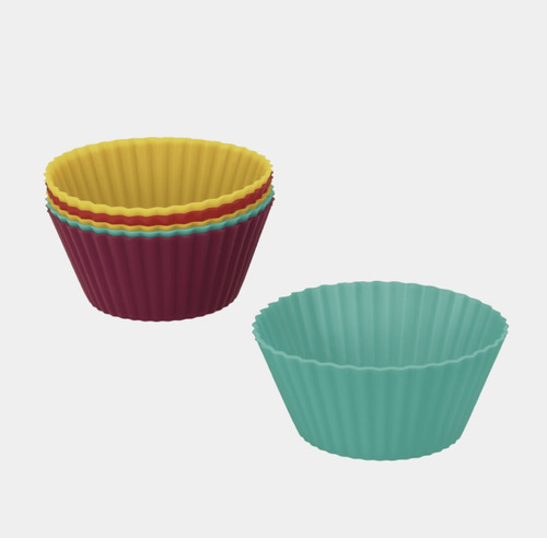 Pack De 6 Capacillos Individuales De Silicon Para Muffins