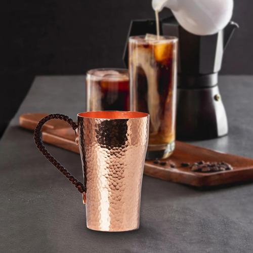 Taza De Cobre Puro, Taza De Cobre De 400 Ml, Taza Martillado