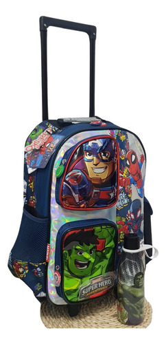 Mochilas Avengers,original! Capitán América! Hulk! Capacidad