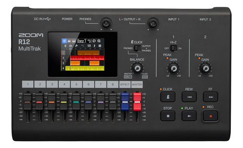 Zoom Grabadora Portátil Multipista R12, Con Pantalla Táctil