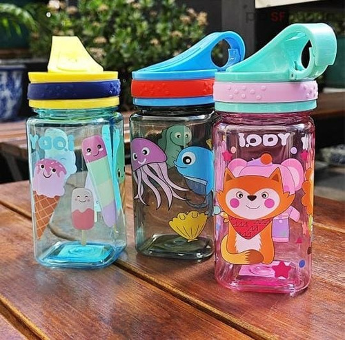 Imagen 2 de 2 de Botella Infantil Con Tapa 400ml