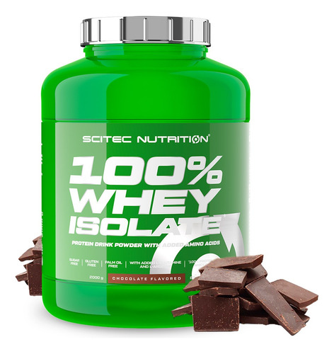 100% Whey Isolate 2000 G - Scitec Nutrition Sabor Chocolate