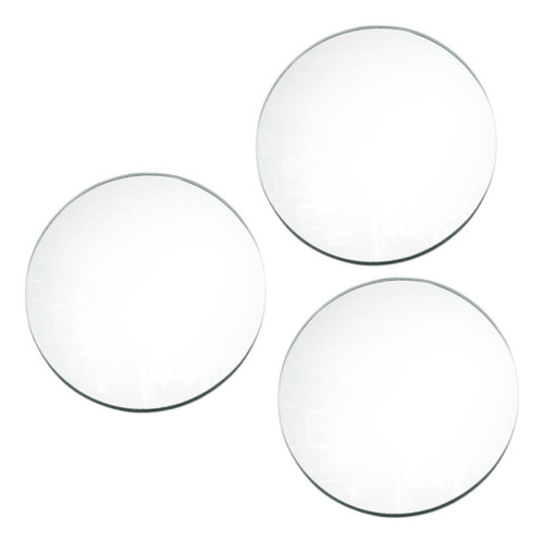 3pcs Mirror Centros De Mesa Para Placas De Mesa Argent 30 Cm