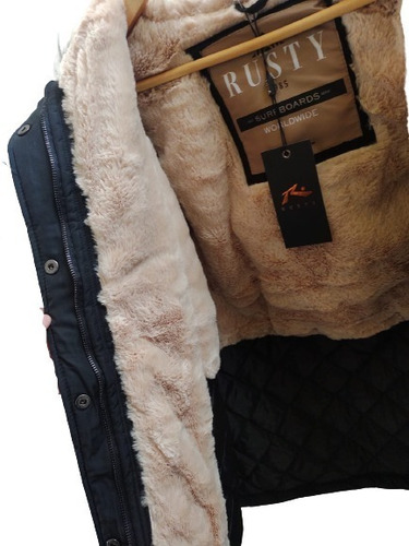 Imagen 5 de 8 de Campera Parka Mujer Rusty Sunday Importada /potenza Shop