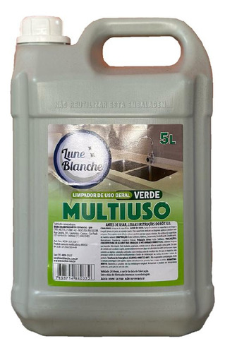 Multiuso 5 Litros Desinfetante E Desengordurante Prático Rc