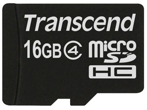 Cartão De Memória Microsdhc 16gb Transcend Classe 4