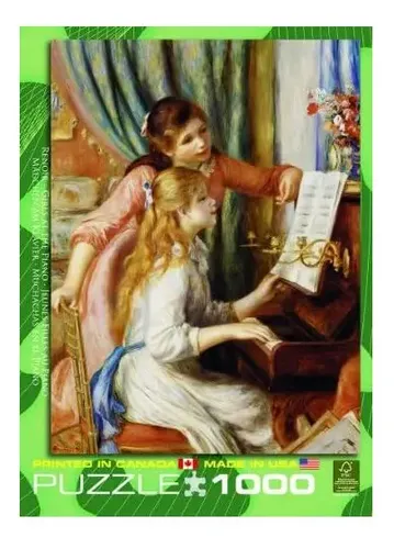 Eurographics Girls At Piano Por Pierre Auguste Renoir Quebr