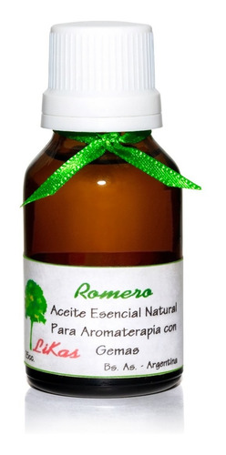 Romero, Aceite Esencial  Likas Calidad Aromaterapia De 25cc 