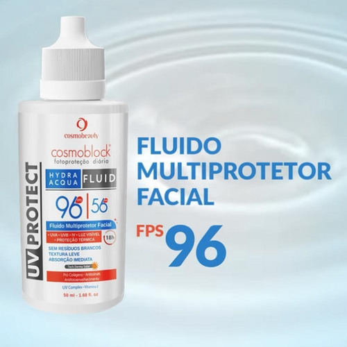 Uv Protect Hydra Acqua Fluid Fps 96 Cosmobeauty 50 Ml