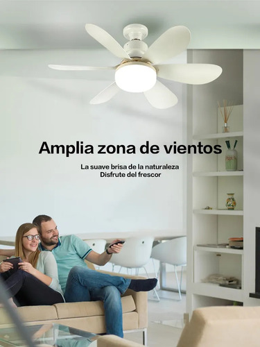 Ventilador De Techo Baiqian® Led E26/27 Instalación Sencilla Fanlight De Una Pieza