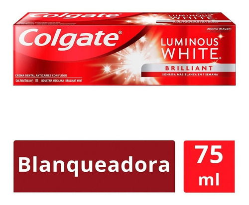 Pasta Dental Colgate Luminous White 75 Ml