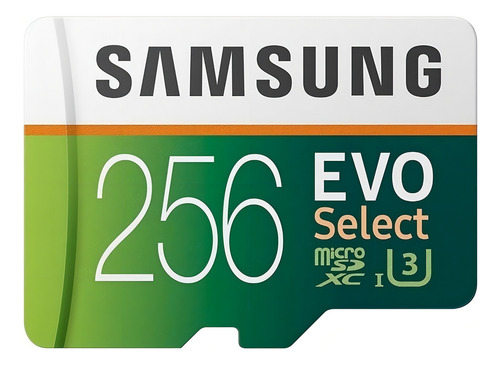 Cartão de memória Samsung MB-ME256HA/AM Evo Select com adaptador SD 256GB