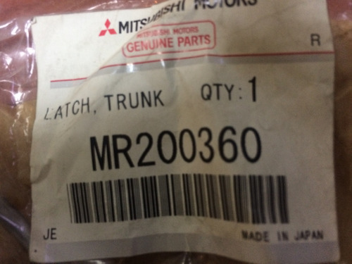 Cerradura Maleta Mitsubishi Signo/lancer