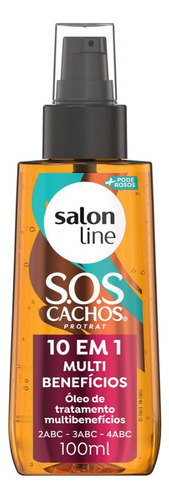 Óleo Tratamento 10 Em 1 Cachos Reparação Salon Line 100ml