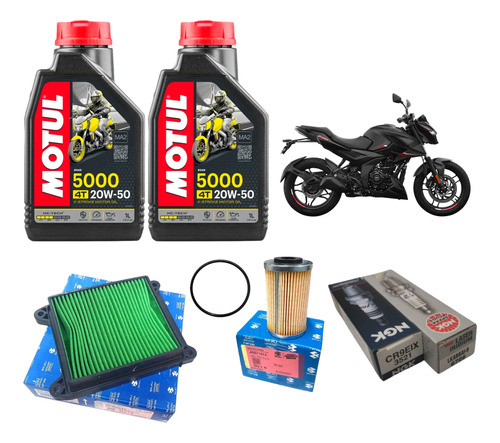 Kit Afinacion Pulsar N250 Bajaj Bujias De Iridium 5000 20w50