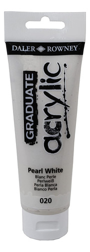 Tinta Acrilica Daler Rowney Graduate 120ml Cor 020 Pearl White