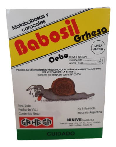 Pack Babosil Cebo Grhesa 200g X 5u