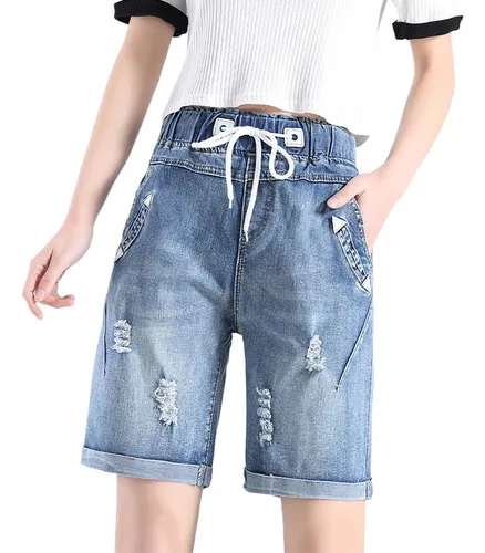 comprar Moda Shorts Mujer Mezclilla Casual Juvenil Plus Size Shorts