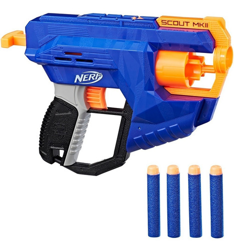 Nerf Pistola Scout Mkii C/4 Dardos Original Hasbro Bigshop