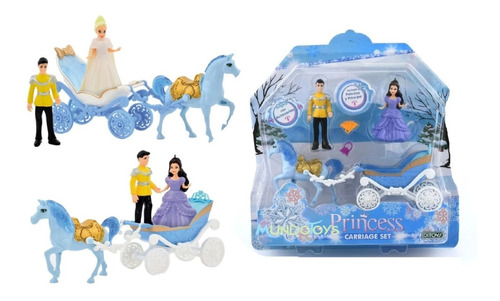 Carruaje Con Princesa Y Príncipe Disney Tictoys