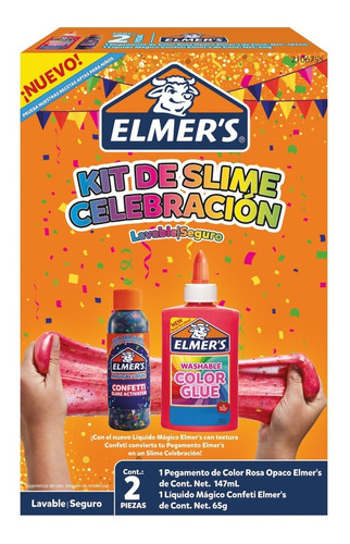 Masa Pegajosa Elmer's Kit Slime Celebración 