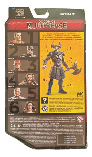 Batman Justice League Dc Mattel Multiverse Traje Táctic2017