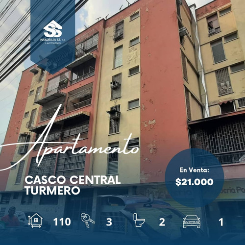 Gran Apartamento De 110 Mts2 En Pleno Casco Central De Turmero 