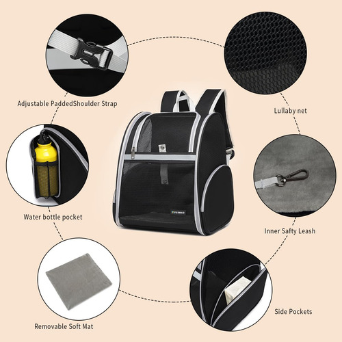 Mochila Para Gatos, Mochila Para Mascotas, Para Perros Peque