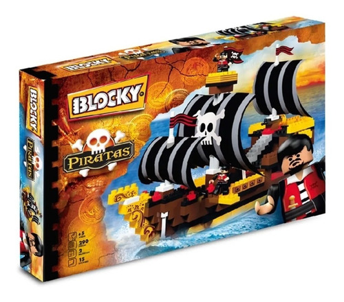 Blocky Piratas Barco 290 Piezas Encastre Bloques 01-0639